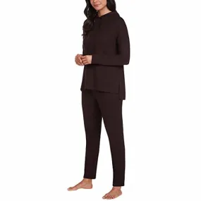 Max & Mia Women's 2 Piece Super Soft Live In Lounge Pajama Set