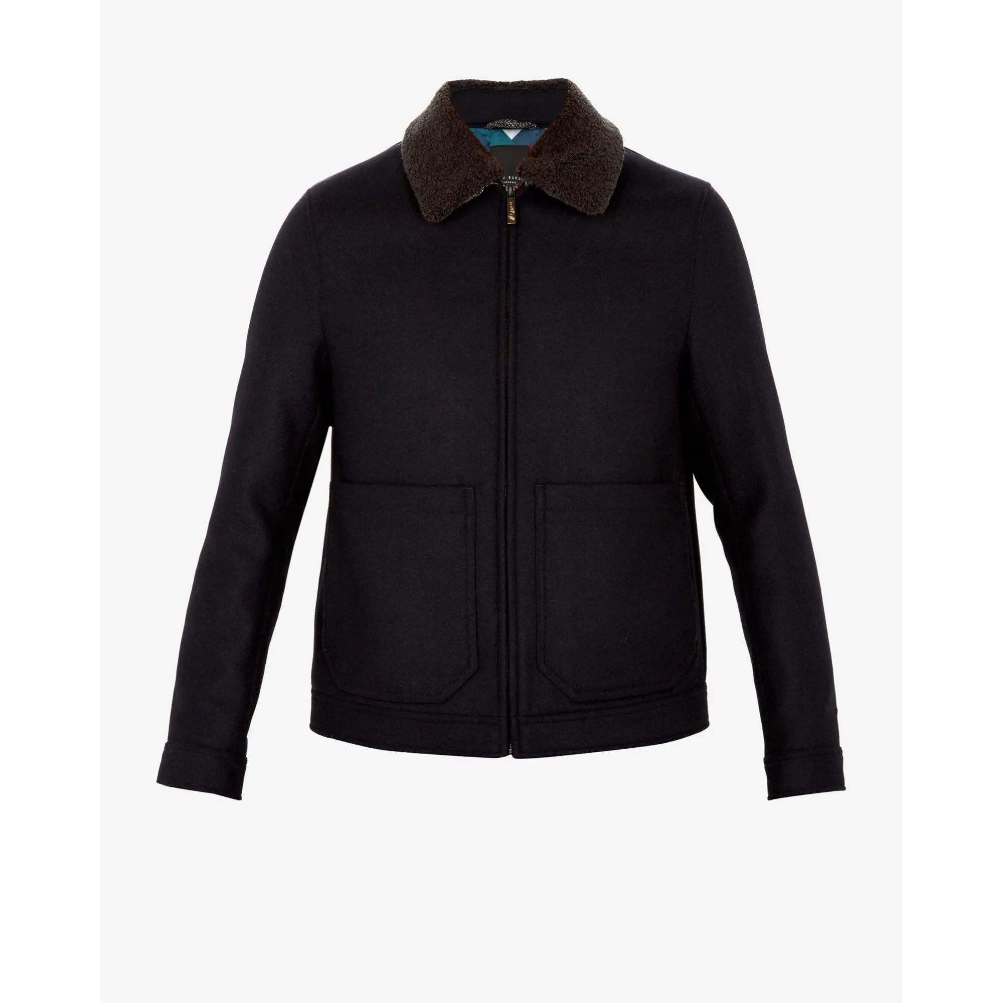 Men Mmo-Fondu-Tc8M-Wool Jacket With Shearling - Navy