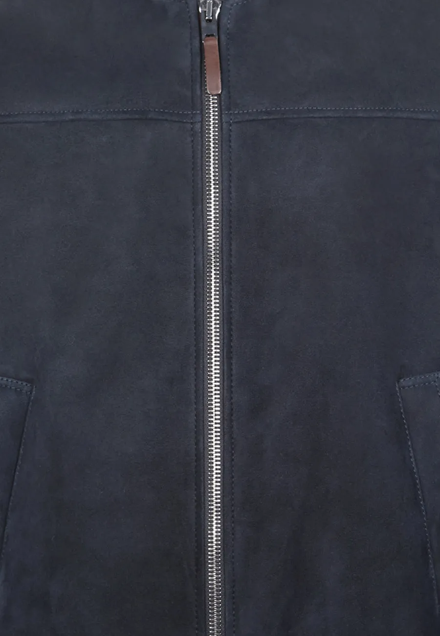 NAVY The Pace Shearling Bomber
