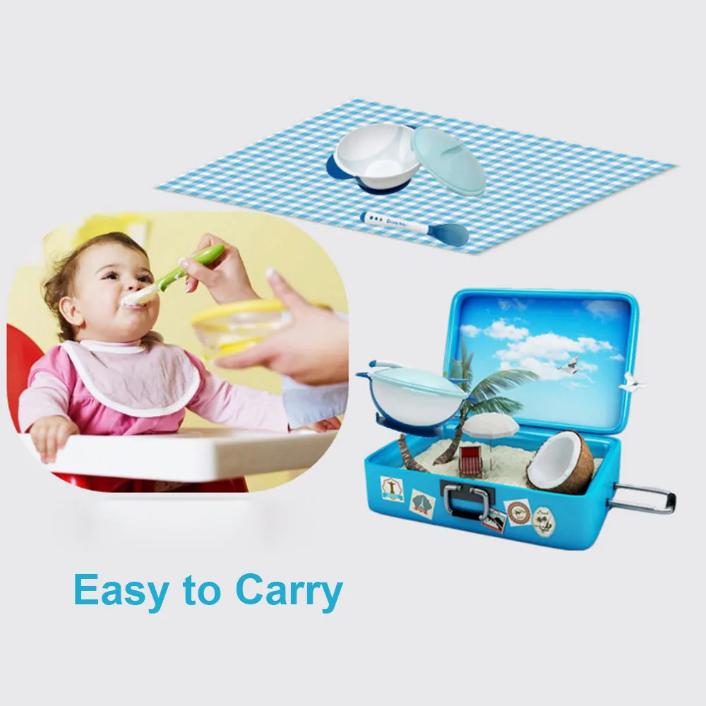 Silicone Baby Bowl with Suction Base Lid