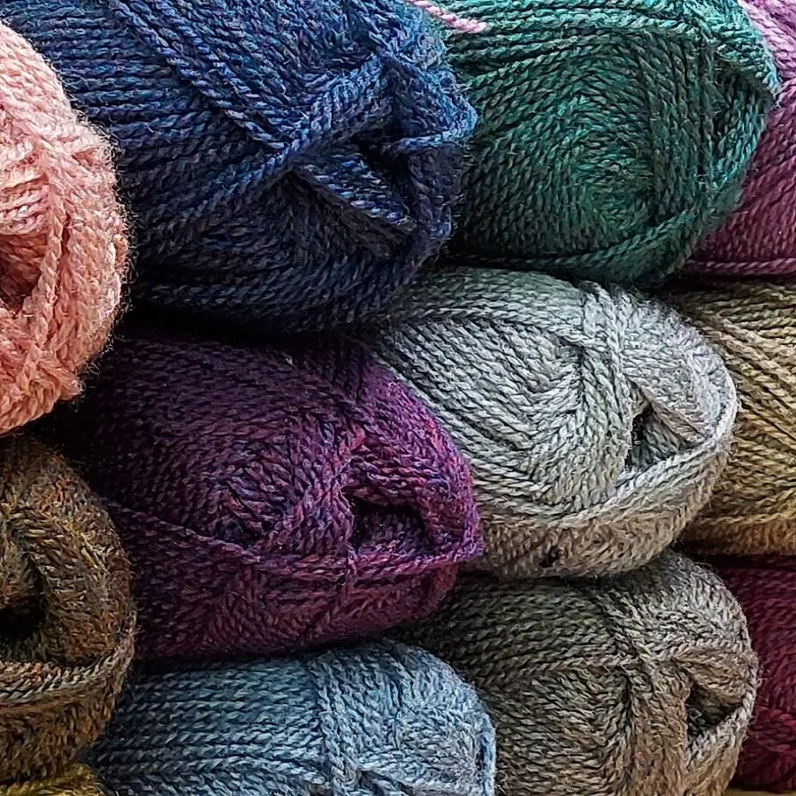 Stylecraft Highland Heathers DK Pattern 9863 - Round and Polo Neck Sweaters