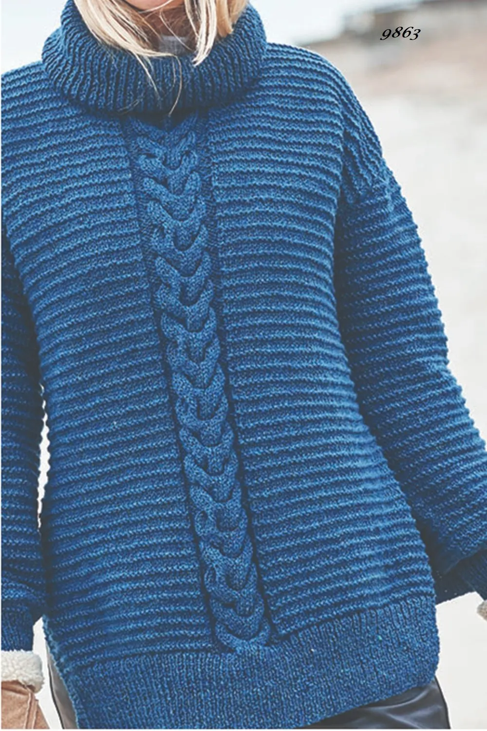 Stylecraft Highland Heathers DK Pattern 9863 - Round and Polo Neck Sweaters