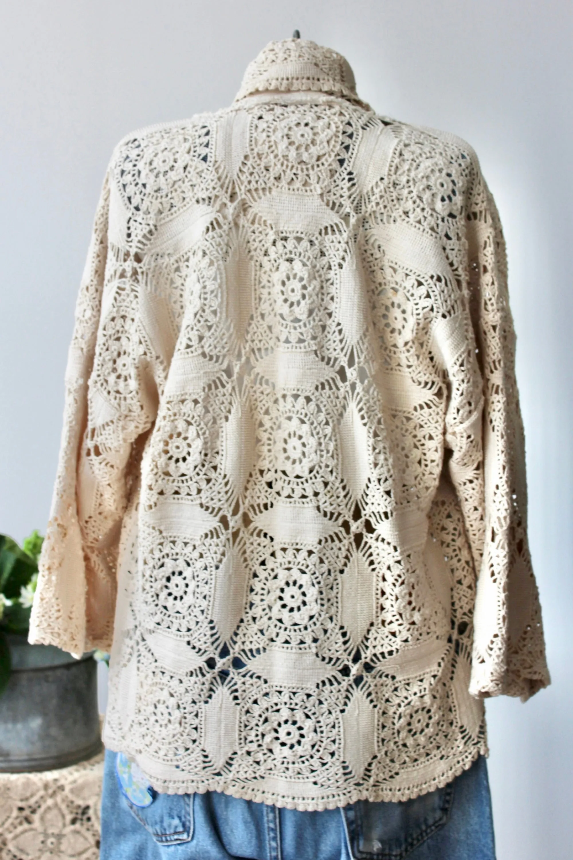 The Highlands Foundry Kate Heirloom Crochet Jacket THF73