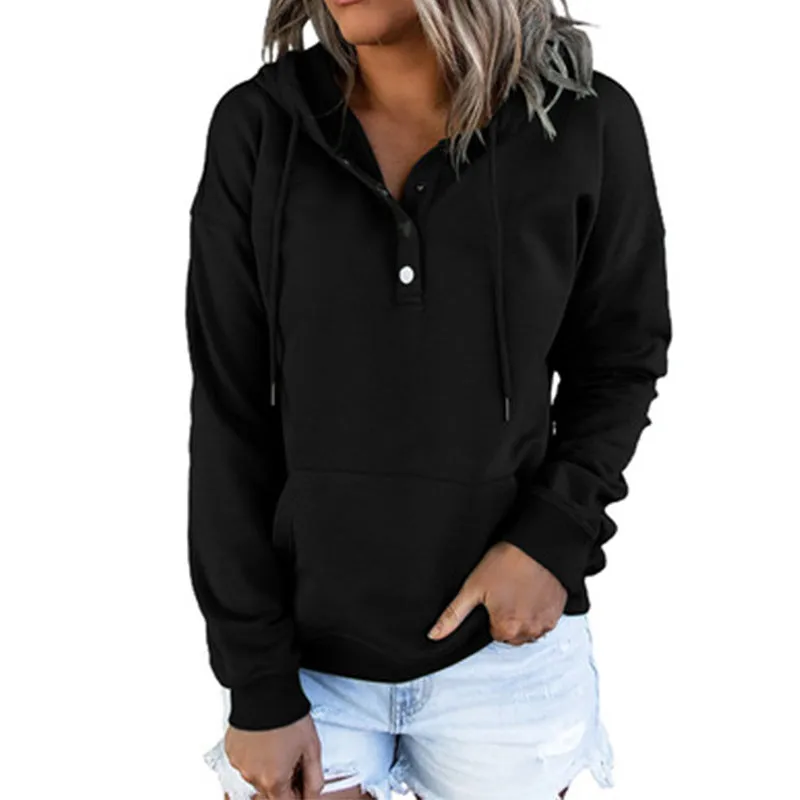 Women's Pullover Long Sleeve Hooded Sweatshirt